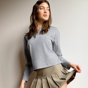 [SOLD] NWT Sunday Best/Aritzia Keating Longsleeve (White, XS)